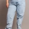 Denim Mom Jeans High Rise Acid Wash