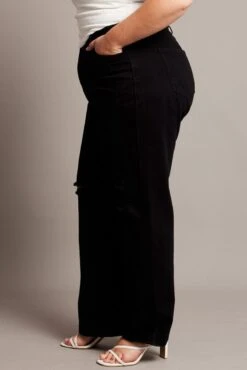 Black Baggy Jeans High Rise -You And All Fashion Store cdl2185a 84jb wash black 4