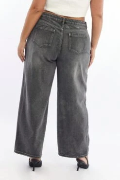 Grey Barrel Jeans High Rise -You And All Fashion Store cdl2943 84jb grey 5