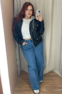 Denim Straight Denim Jeans High Rise