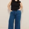 Denim Wide Leg Jeans