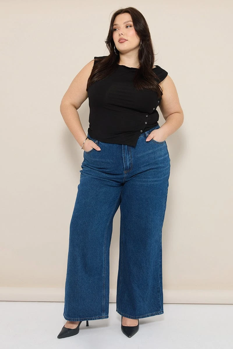 Denim Wide Leg Jeans 1 Denim Wide Leg Jeans