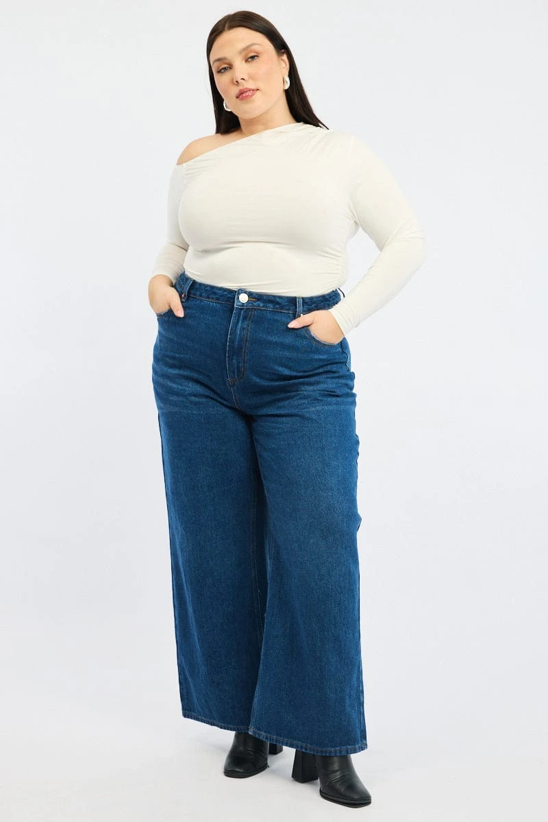Denim Wide Leg Jeans 3 Denim Wide Leg Jeans - Image 3