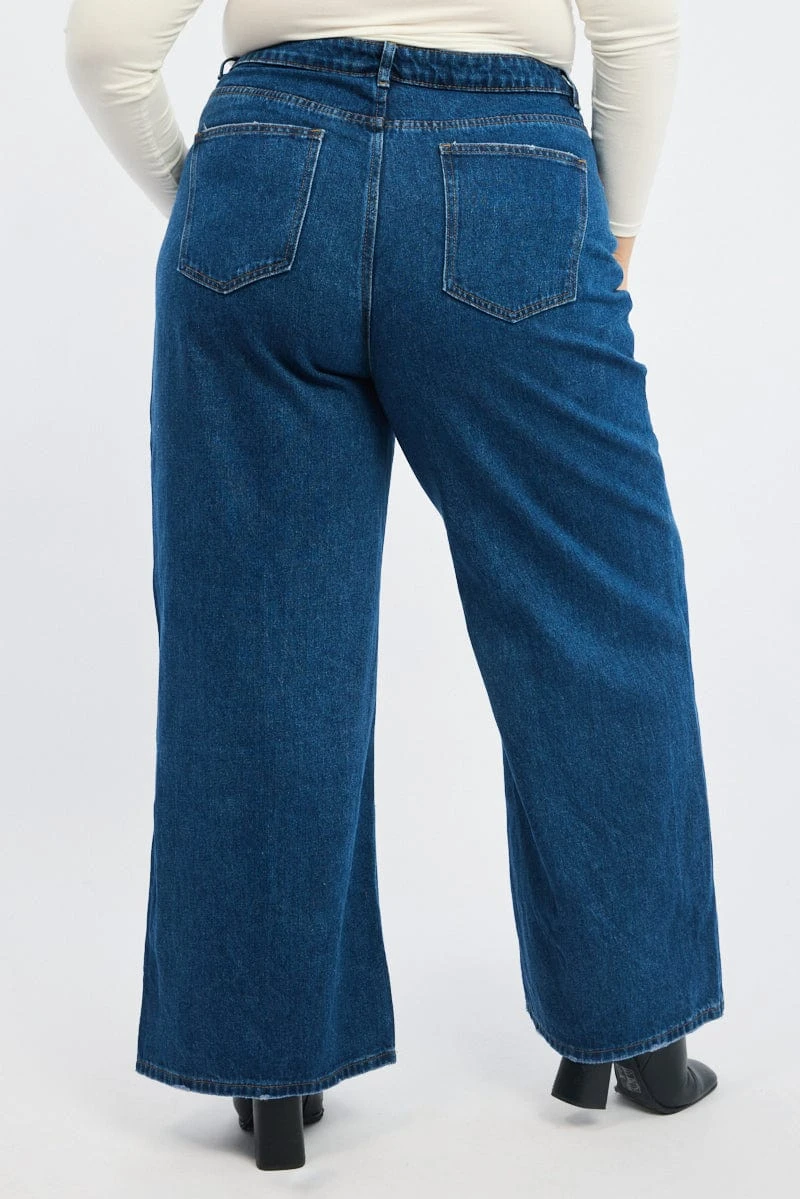 Denim Wide Leg Jeans 5 Denim Wide Leg Jeans - Image 5