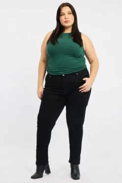 Black Mom Jeans High Rise