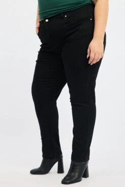 Black Mom Jeans High Rise -You And All Fashion Store cdl3046a 117j wash black 3