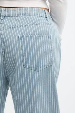 Denim Baggy Jeans Pinstripe -You And All Fashion Store cdl3060c 117j mid wash 5