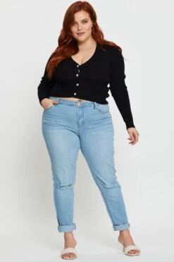 Blue Denim Jeggings High Rise Skinny