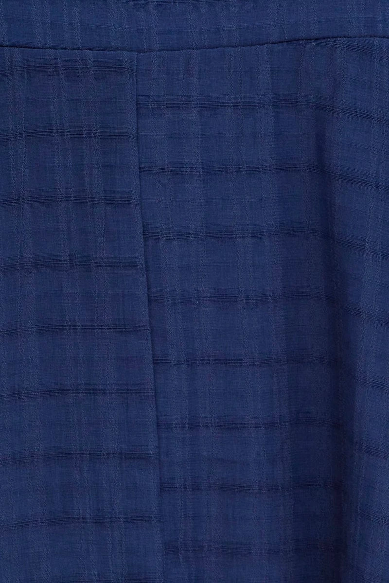 Blue Wrap Playsuit Sleeveless Ruffle 6 Blue Wrap Playsuit Sleeveless Ruffle - Image 6