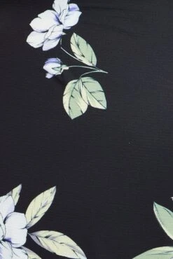 Blue Floral Wide Leg Jumpsuit Sleeveless -You And All Fashion Store cdp1256 35r floral 6