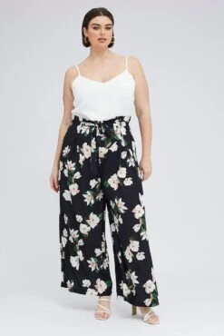 Black Floral Floral Jumpsuit Sleeveless -You And All Fashion Store cdp14275r 81r floral 3