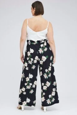 Black Floral Floral Jumpsuit Sleeveless -You And All Fashion Store cdp14275r 81r floral 5