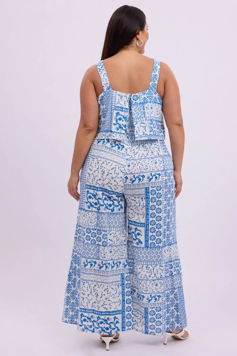 White Boho Jumpsuit Sleeveless Linen Blend 5 White Boho Jumpsuit Sleeveless Linen Blend - Image 5