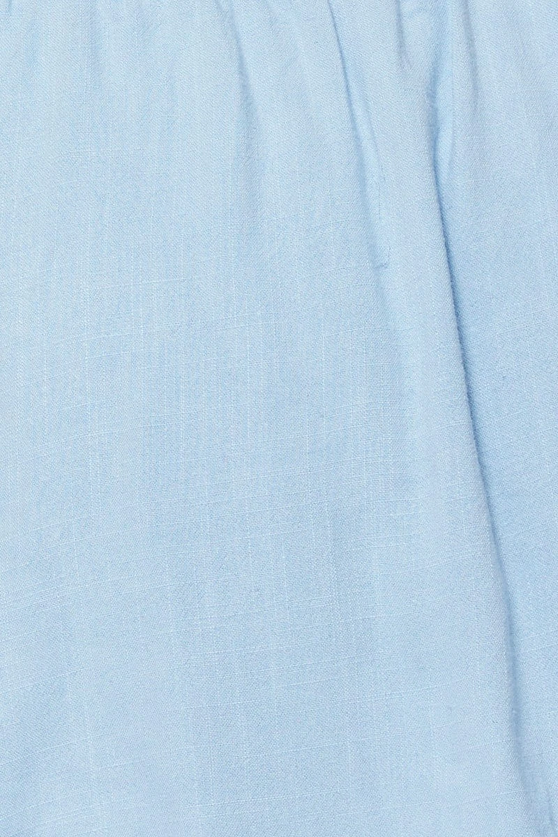 Blue Tie Playsuit Square Neck Sleeveless 6 Blue Tie Playsuit Square Neck Sleeveless - Image 6