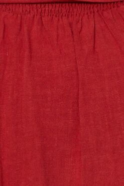 Red Tie Playsuit Square Neck Sleeveless -You And All Fashion Store cdp25463 81lb wine 6 1 1