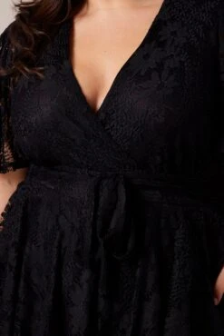 Black Ruffle Playsuit Short Sleeve Lace 11 Black Ruffle Playsuit Short Sleeve Lace -You And All Fashion Store cdpc12542c 34rb black 6