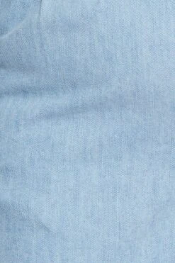 Blue Denim Shorts High Rise Relaxed -You And All Fashion Store cds1019 33jb light blue 6