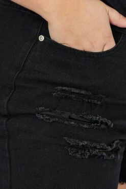 Black Relaxed Shorts High Rise -You And All Fashion Store cds1625a 84j black 6