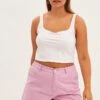 Purple Mom Denim Shorts High Rise
