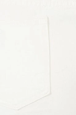 White Relaxed Shorts Mid Rise -You And All Fashion Store cds1952 84jb white 6