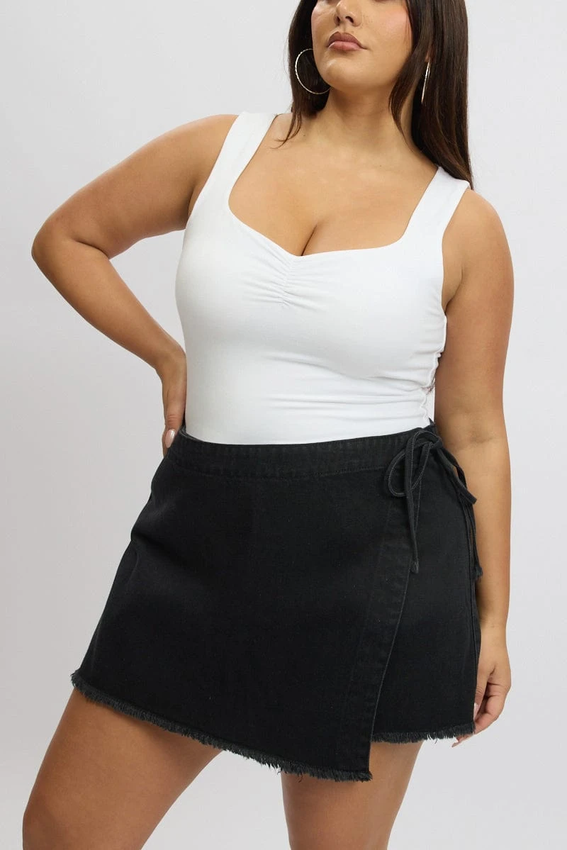 Black Skort Skirt High Rise 1 Black Skort Skirt High Rise