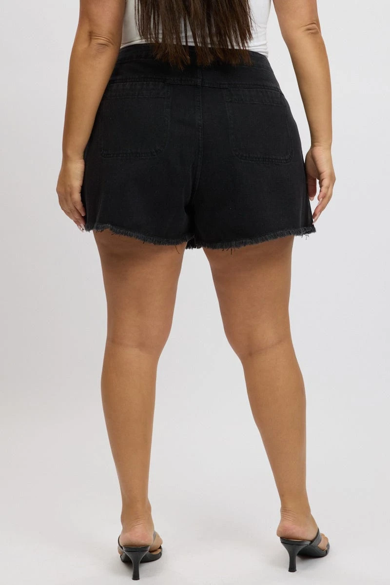 Black Skort Skirt High Rise 5 Black Skort Skirt High Rise - Image 5