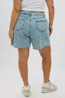 Denim Jorts Shorts Mid Rise 10 Denim Jorts Shorts Mid Rise -You And All Fashion Store cds2340 117j light wash 5