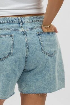 Denim Jorts Shorts Mid Rise 11 Denim Jorts Shorts Mid Rise -You And All Fashion Store cds2340 117j light wash 6