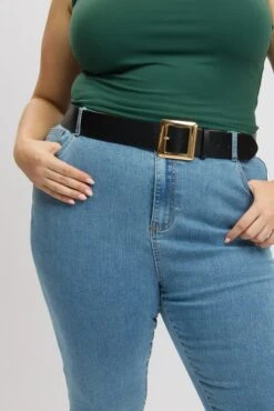 Denim Capri Jeans Mid Rise -You And All Fashion Store cds2816 84j mid wash 6