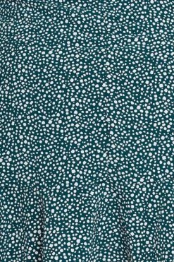 Geo Print Floral Wrap Bell Sleeve Dress -You And All Fashion Store ced1055 35ab geo prt 6