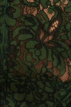 Green Midi Dress Short Sleeve Lace Top -You And All Fashion Store ced1154 33rb forest 6