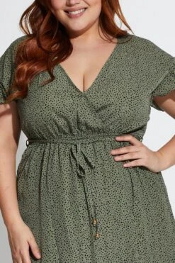 Geo Print Skater Dress V-neck Short Sleeve 9 Geo Print Skater Dress V-neck Short Sleeve -You And All Fashion Store ced17525 80b geo print 5