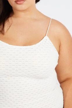 White Open Knit Bodycon Maxi Dress -You And All Fashion Store ced1775 34ab white 6