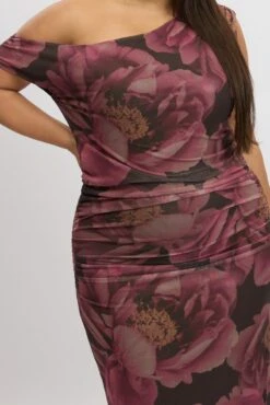 Multi Floral One Shoulder Asymmetric Dress -You And All Fashion Store ced2090 84ab floral 6