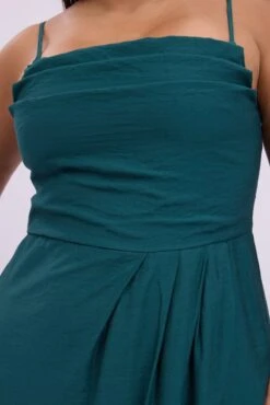 Green Midi Dress Sleeveless Wrap Front -You And All Fashion Store ced2496 47rb forest 6