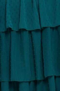 Green Midi Dress One Shoulder Sleeveless -You And All Fashion Store ced25187 33lb green 6 1