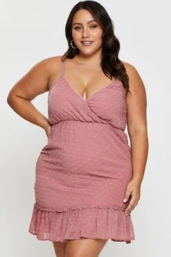 Pink Mini Satin Dress Cowl Neck Sleeveless -You And All Fashion Store ced25377 35lb rose 3 2