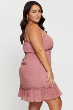 Pink Mini Satin Dress Cowl Neck Sleeveless -You And All Fashion Store ced25377 35lb rose 4 2