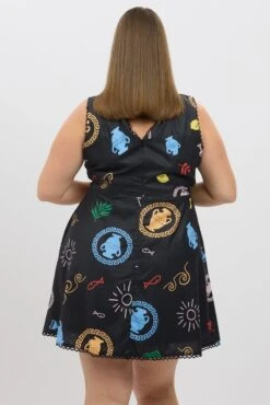 Black Abstract V Neck Printed Minidress 10 Black Abstract V Neck Printed Minidress -You And All Fashion Store ced2791 84ab abstract 5