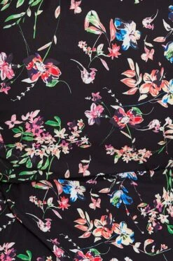 Floral Print Maxi Dress V-neck Long Sleeve -You And All Fashion Store ced31534 34ab floral prt 6 1