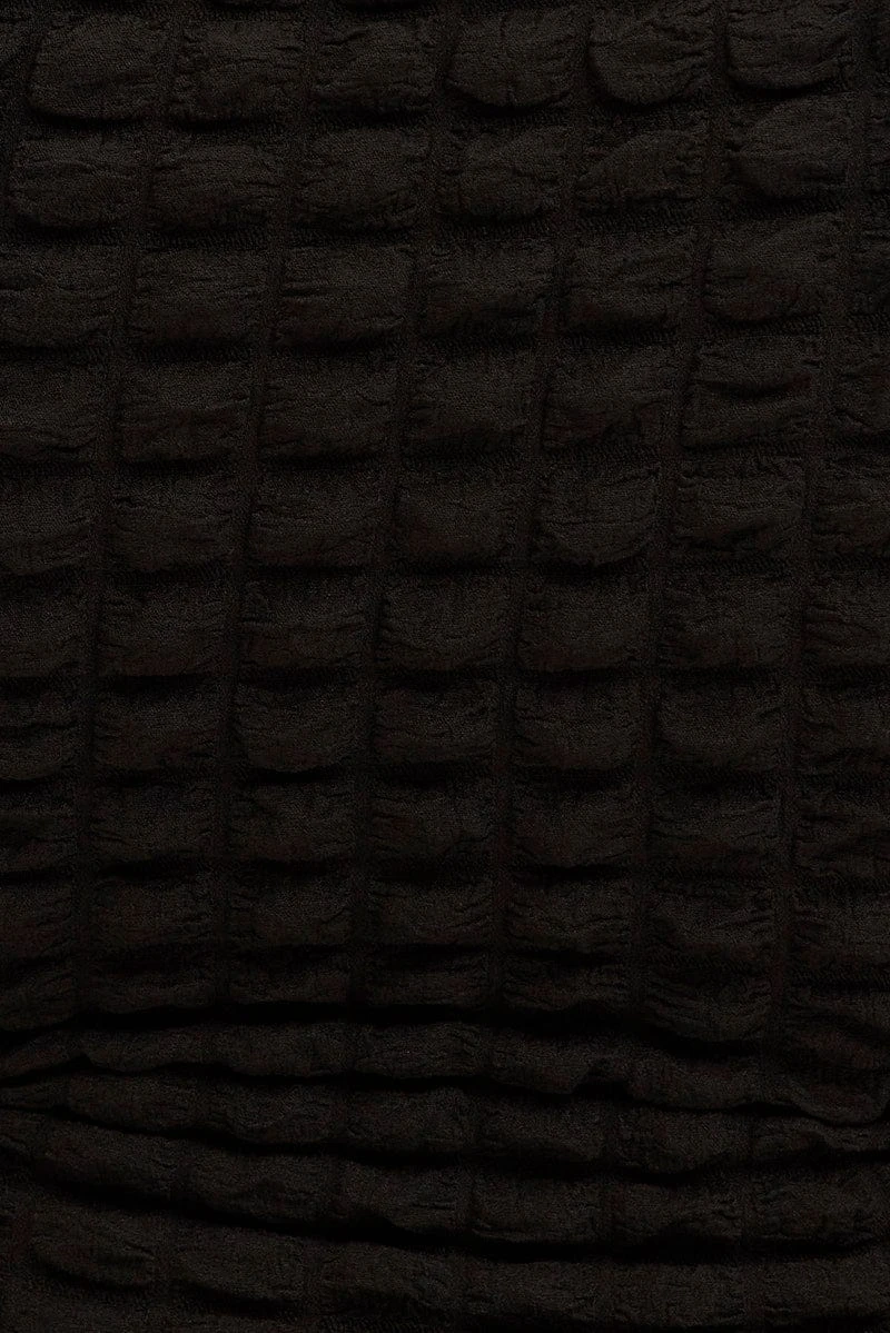 Black Knee Dress Stretch Bubble Texture 6 Black Knee Dress Stretch Bubble Texture - Image 6