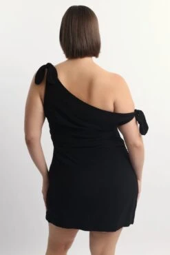 Black Tie Shoulder Minidress -You And All Fashion Store ced3195 35a black 4