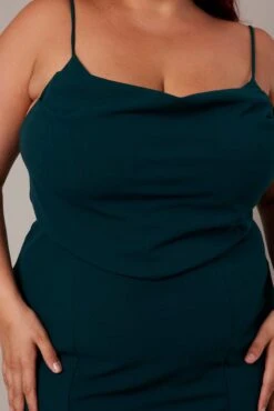 Green Cowl Bodycon Party Dress -You And All Fashion Store ced32134 59ab emerald 6
