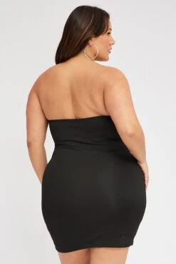 Black Strapless Bow Minidress With Gloves -You And All Fashion Store ced32245 59ab black 5