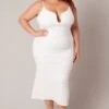 White Bubble Maxidress