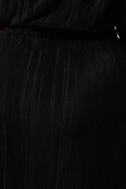 Black Plisse Pleat One Sleeve Dress -You And All Fashion Store ced32451 123ab black 6