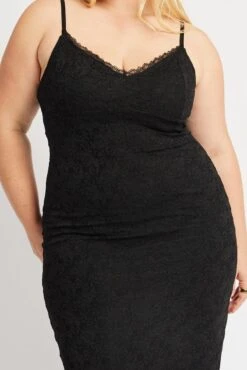 Black Lace Bodycon Midi Dress -You And All Fashion Store ced3722 47a black 6