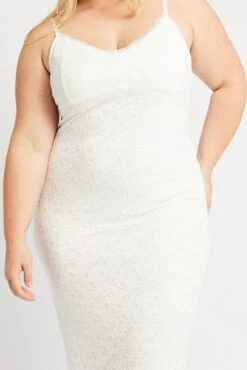 White Lace Bodycon Midi Dress -You And All Fashion Store ced3722 47ab white 6