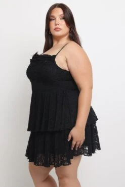 Black Lace Corset Mini Dress -You And All Fashion Store ced4183 112ab black 3