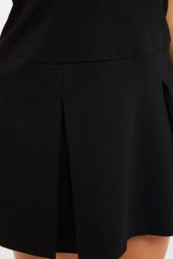 Black Halter Neck Pleated Minidress -You And All Fashion Store ced4616 43ab black 6